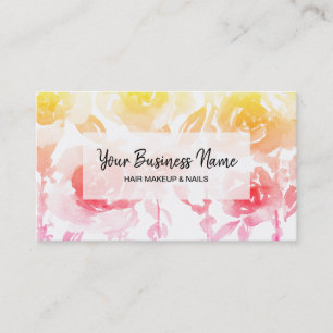 Carte De Visite *~* Bouquet floral chic Roses Fleurs de bactéries