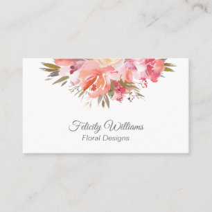 Carte De Visite Bouquet floral féminin