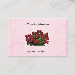 Carte De Visite Bouquet of red roses