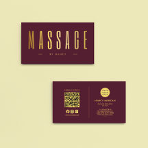 Bourgogne & Thérapeute de Massage d'Or QR Code Log