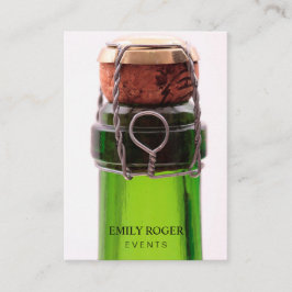 Carte De Visite Bouteille de champagne