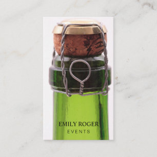 Carte De Visite Bouteille de champagne