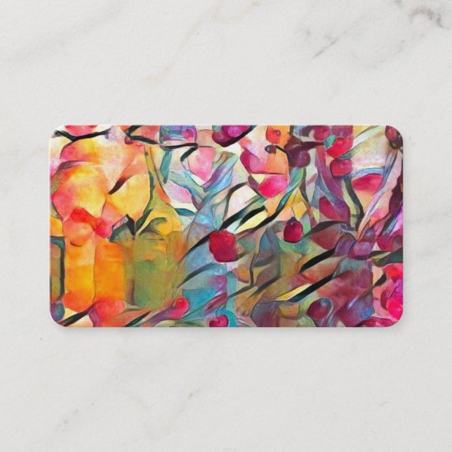 Carte De Visite Bouteilles colorées (Devant)