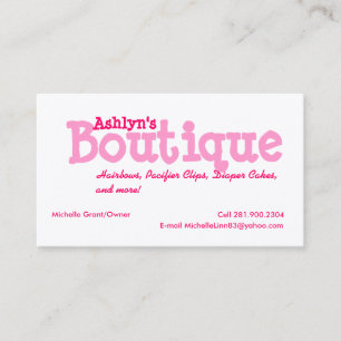Carte De Visite Boutique