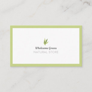 Carte De Visite Boutique biologique moderne Boutique naturelle Res