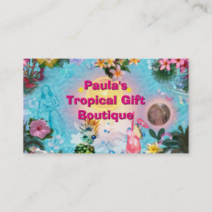 Carte De Visite Boutique cadeaux Tropical
