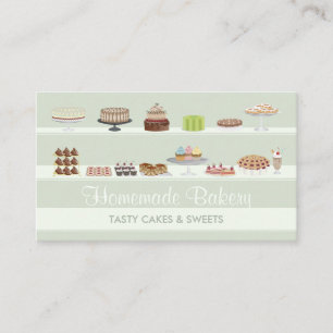 Carte De Visite Boutique de bonbons sucrés gâteaux de boulangerie