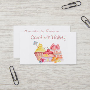 Carte De Visite Boutique de boulangerie, pâtisseries et pâtisserie