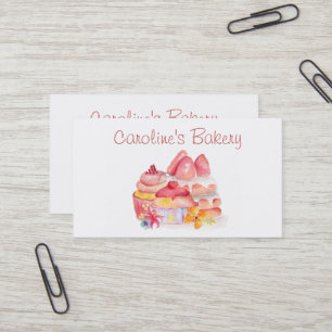Carte De Visite Boutique de boulangerie, pâtisseries et pâtisserie