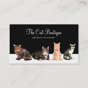 Carte De Visite Boutique De Chat Vente Au Détail Ou Site Web