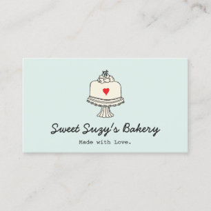 Carte De Visite Boutique De Cute Cake Baker Bake