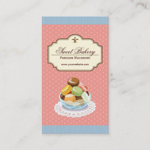Carte De Visite Boutique de dessert parisienne personnalisée