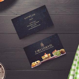 Carte De Visite Boutique de gâteaux | Royal Golden Cake