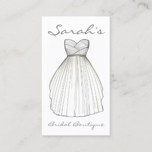 Carte De Visite Boutique de la mariée mariage