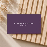 Boutique de Luxe Minimaliste Aubergine Violet