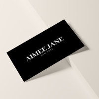 Boutique de luxe minimaliste audacieuse noir/blanc