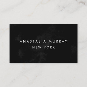 Carte De Visite Boutique de luxe moderne minimaliste noir et blanc