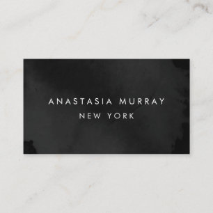 Carte De Visite Boutique de luxe moderne minimaliste noir et blanc
