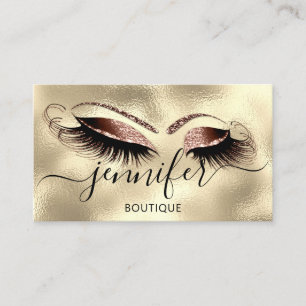 Carte De Visite Boutique de maquillage de logo Lash Studio Eyes Br