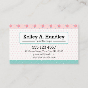 Carte De Visite Boutique de pâtisserie / Boutique de pâtisserie / 