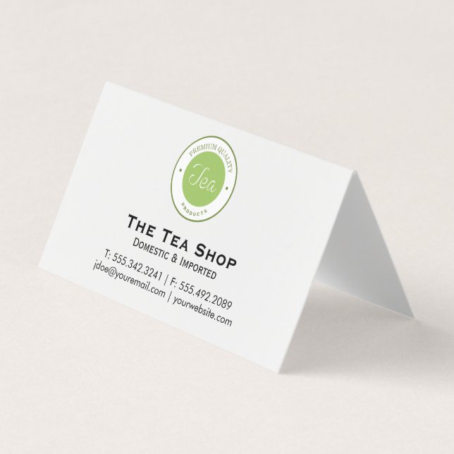 Carte De Visite Boutique de thé (Devant)