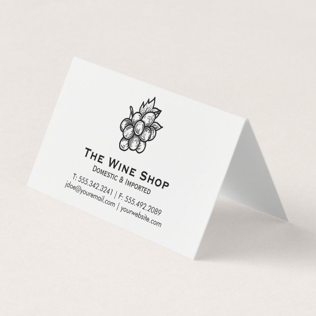 Carte De Visite Boutique de vins (Devant)