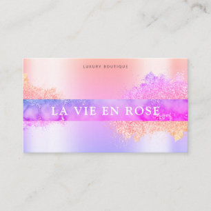 Carte De Visite Boutique Holographique moderne boutique Parties sc