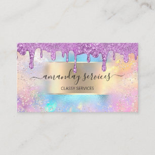 Carte De Visite Boutique maquillage d'holographe Boutique de maqui