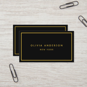 Carte De Visite Boutique minimaliste de luxe Black/Ivory Business 