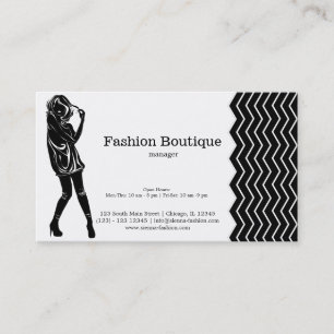 Carte De Visite Boutique mode