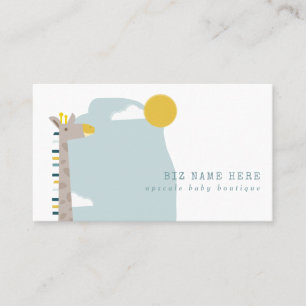 Carte De Visite Boutique pour enfants Giraffe Baby