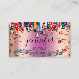 Carte De Visite Boutique Professionnelle Boutique Parties scintill