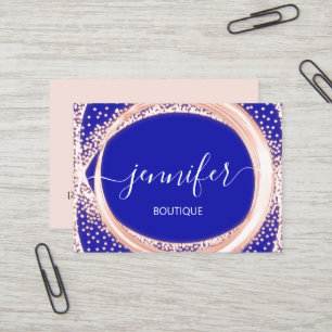 Carte De Visite Boutique professionnelle maquillage Beauté rose Ro