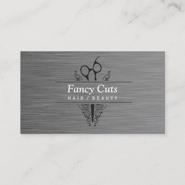 Carte De Visite Boutique Steel Modern Luxe (Devant)