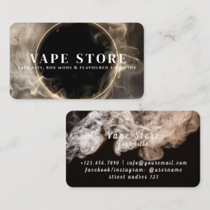 Carte De Visite Boutique Vape Tabac Cigarette