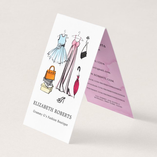 Carte De Visite Boutique Vêtements (Devant)