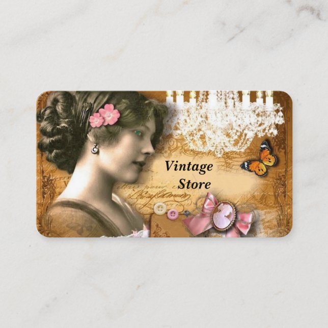 Carte De Visite Boutique vintage (Devant)