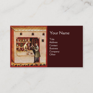 Carte De Visite BOWL OF HYGEIA MONOGRAM Medicine, Pharmacie