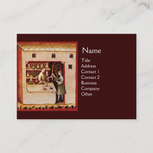 Carte De Visite BOWL OF HYGEIA MONOGRAM Medicine, Pharmacie (Devant)