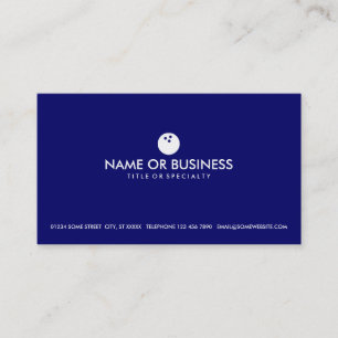 Carte De Visite bowling simple