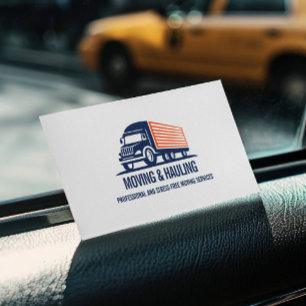 CARTE DE VISITE BOX TRUCK PROFESSIONNEL DE DÉPLACEMENT ET DE HAULI