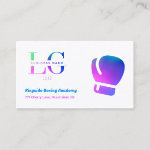 Carte De Visite Boxe LOGO QR personnalisé