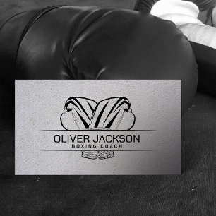 Carte De Visite Boxing coach cool minimal 