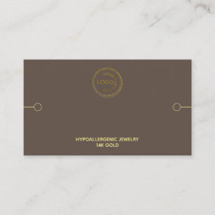 Carte De Visite Bracelet Afficher Ajouter Votre Logo Brown