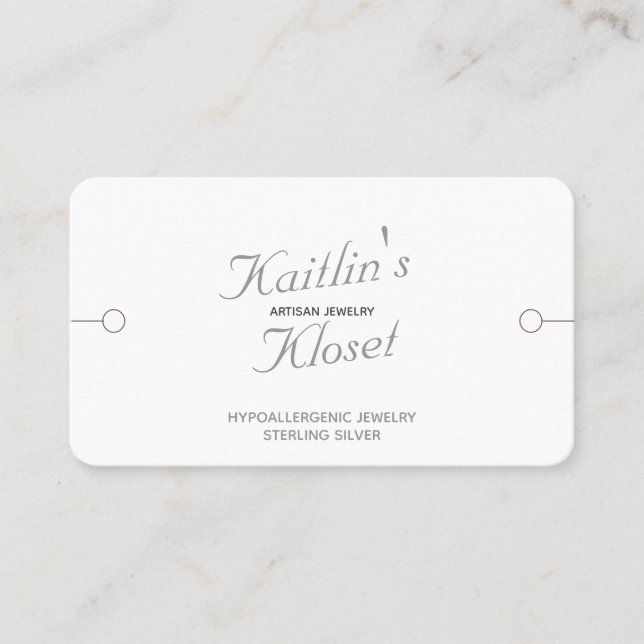 Carte De Visite Bracelet moderne avec les médias sociaux (Devant)