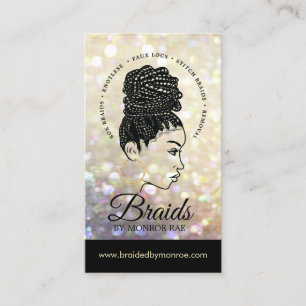 Carte De Visite Braider à cheveux - Braids - Braile - Styliste - 