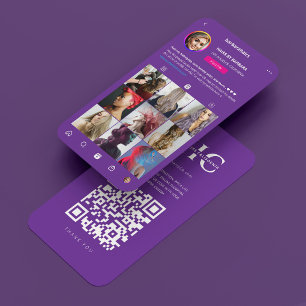 Carte De Visite Braids Instagram Royal Purple Hair Stylliste
