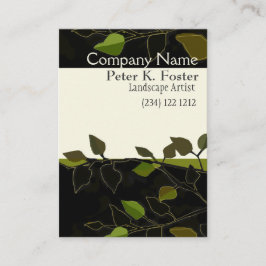 Carte De Visite Branche d'arbre de nature de paysage moderne