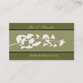 Carte De Visite Branche de la nature Flore asiatique Ginkgo
