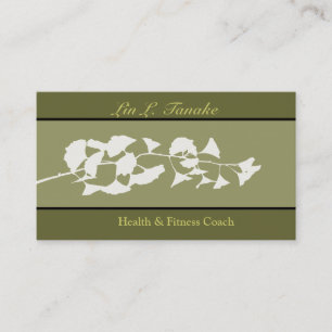 Carte De Visite Branche de la nature Flore asiatique Ginkgo